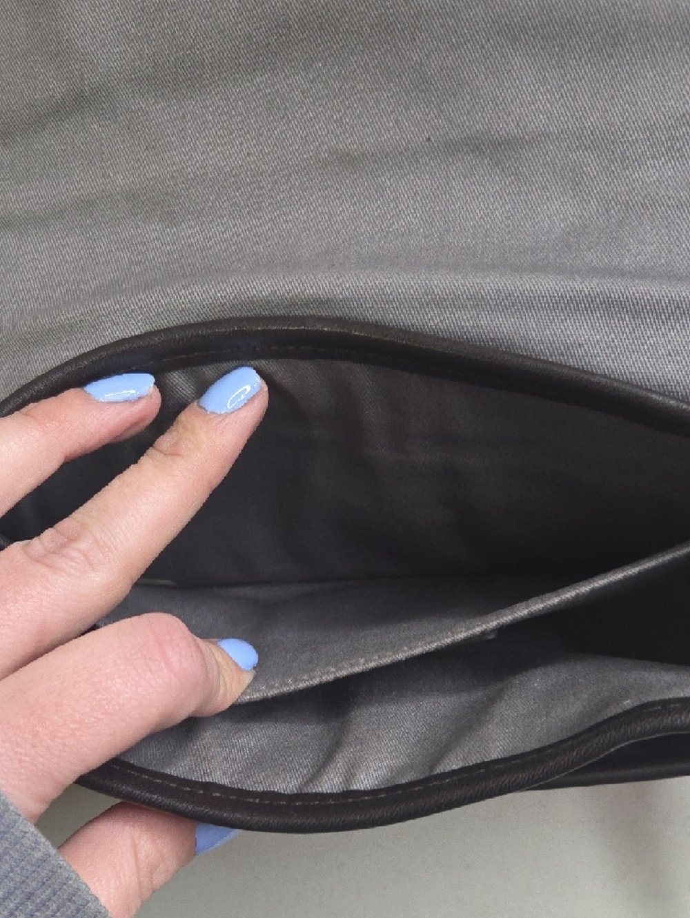 Coach Legacy Colorblock Pink and Navy Leather Crossbody - Picture 6 of 8